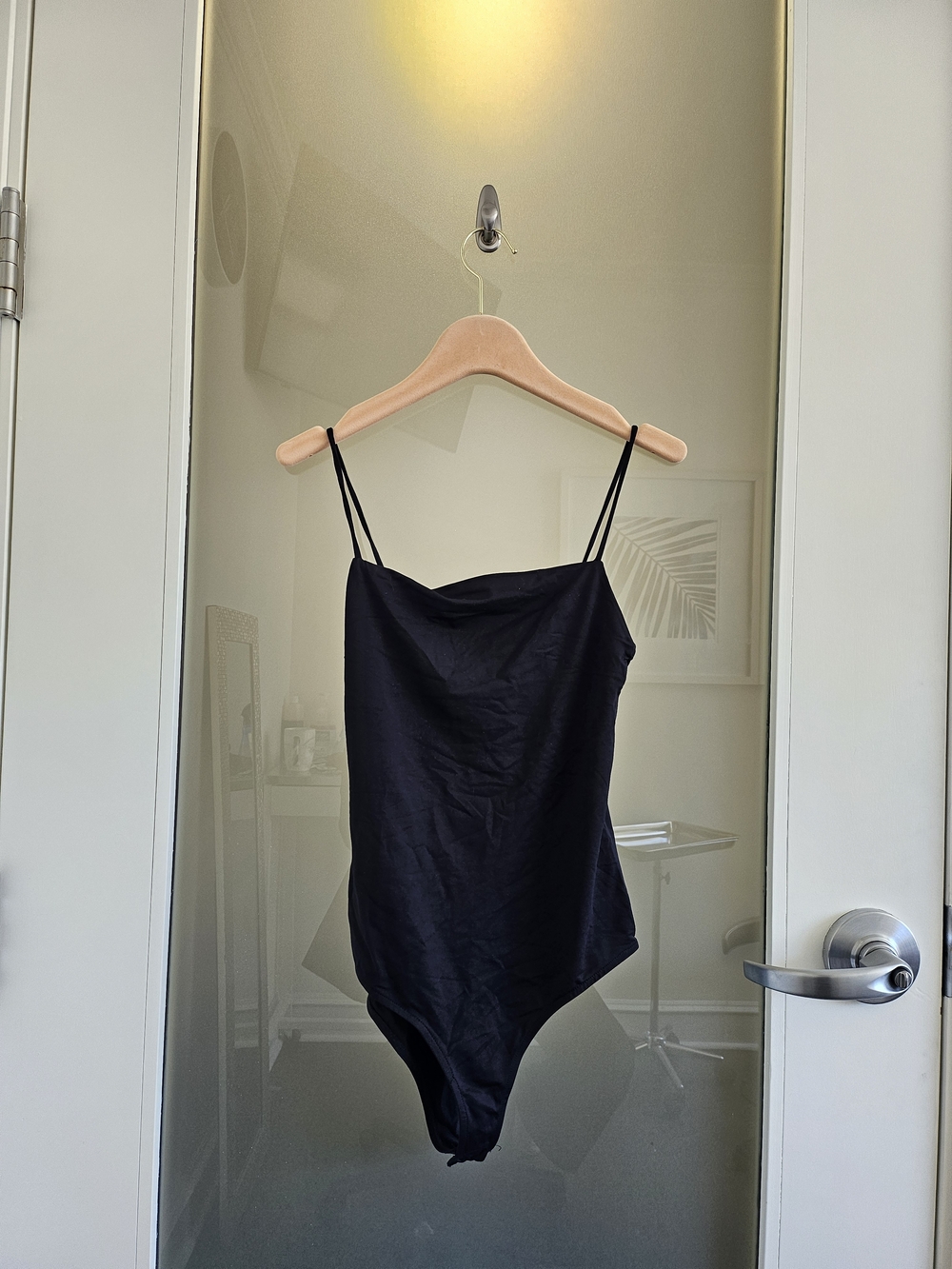 Zara Black Spaghetti-Strap Bodysuit